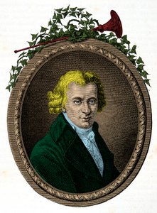 Jean Baptiste Cant Hanetin muotokuva, kuningas Ludvig XVI:n palvelijan Clery (1759-1809) hänen vankeutensa aikana temppelissä, kaiverrus, yksityinen kokoelma tekijältä Anonymous Anonymous
