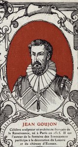 Jean Goujonin (1510-1567), ranskalaisen kuvanveistäjän ja arkkitehdin muotokuva. Kaiverrus vuodelta 1914. Yksityinen kokoelma. tekijältä Anonymous Anonymous