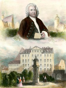 Jean Sebastien Bachin muotokuva (Johann Sebastian Bach tekijältä Anonymous Anonymous