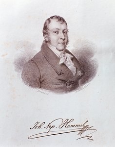 Johann Nepomuk Hummelin muotokuva (kaiverrus tekijältä Anonymous Anonymous