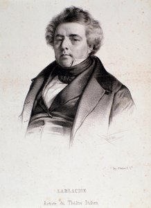 Luigi Lablachen (1794-1858) muotokuva italialainen ja ranskalainen oopperalaulaja Kaiverrus. 1800-luvulla. Milanolainen yksityinen kokoelma tekijältä Anonymous Anonymous
