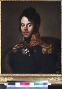 Kenraalin pormestari Pjotr Afanasjevitš Papkovin (1772-1853) muotokuva - Anonyymi. Öljy kankaalle tekijältä Anonymous Anonymous