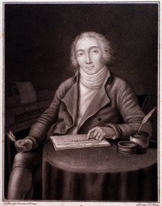 Muotokuva Nicolas Marie Dalayracista (1753-1809) englantilaisesta säveltäjästä Engraving. 1800-luvulla. Yksityinen kokoelma tekijältä Anonymous Anonymous
