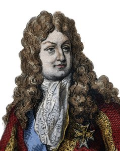 Muotokuva Philippe II:sta, Orléansin herttuasta (1674-1723), Ranskan kuninkaallisen perheen jäsenestä ja kuningaskunnan hallitsijasta vuosina 1715-1723. kuvitus Edmond Mennechetin teoksesta "Le Plutarque Français" tekijältä Anonymous Anonymous