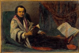 Victor Hugon (1802-1885) muotokuva Anonyymi maalaus. 1800-luvulla. Aurinko 0,66x0,98 m tekijältä Anonymous Anonymous