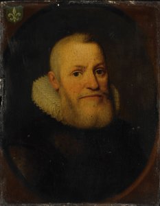 Muotokuva Rijswijckin tai Van Rijswijkin perheen miehestä, n.1610-1620 (öljy paneelille) tekijältä Anonymous Anonymous