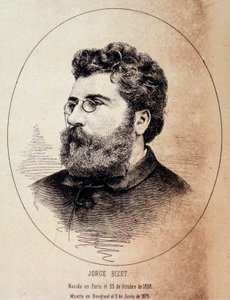 Muotokuva englantilaisesta säveltäjästä Georges Bizet
