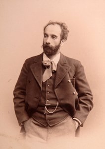 Taiteilija Isaac Ilitch (Isaak Ilyich) Levitan (1861-1900) muotokuva. Albumin valokuva tekijältä Anonymous Anonymous