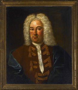 Säveltäjä Georg Friedrich Händel (Haendel) (1685-1759), Anonymous, muotokuva. Öljy kankaalle, koko: 76x64 tekijältä Anonymous Anonymous