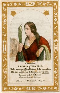 Saint Bibiana (kaiverrus tekijältä Anonymous Anonymous