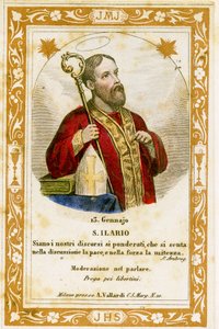 Saint Hilary of Poitiers (kaiverrus tekijältä Anonymous Anonymous