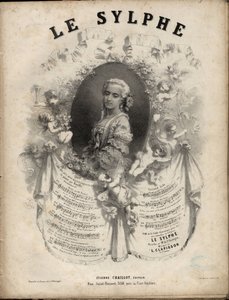 Nuotit "" Le Sylphe" -oopperasarjaan 2 näytöksessä, sanat M. de Saint-Georges, musiikki M. Louis Clapisson 1808-1866 Yksityinen kokoelma. tekijältä Anonymous Anonymous