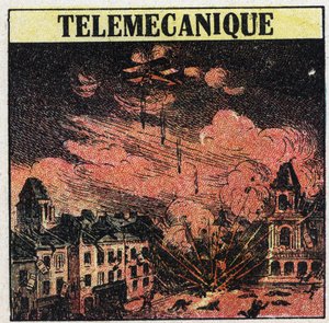 T.S.F.: telemekaaniikka, taito hallita etäisyyttä sähkömagneettisten aaltojen avulla. Nimetön kuvitus vuodelta 1925. Yksityinen kokoelma. tekijältä Anonymous Anonymous