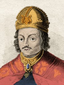 Kastilian kuningas Alfonso X viisas (Alfonso X el Sabio) (1221-1284) Kaiverrus 1800-luvulta. Milanolainen tekijältä Anonymous Anonymous