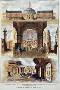 Deroyn Pariisin pörssi, Kaiverrus vuodelta 1887 "" Paris-Illustrous Newspaper Weekly -lehdessä". tekijältä Anonymous Anonymous