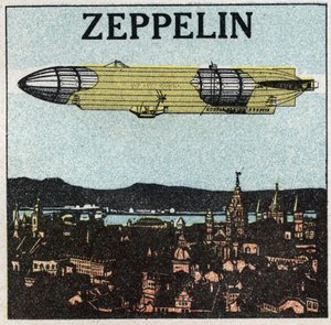Ilmapallot: zeppelin. Anonyymi kuva vuodelta 1925. tekijältä Anonymous Anonymous