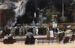 Luola Lourdesissa - Hautes Pyrenees (65) noin 1900. tekijältä Anonymous Anonymous