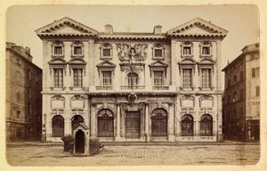 Marseillen kaupunki ja sen ympäristö noin 1885-1890: kaupungintalo, yksityinen kokoelma tekijältä Anonymous Anonymous