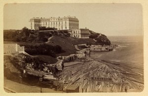 Marseillen kaupunki ympäristöineen noin 1885-1890: Le chateau du Pharo, Yksityinen kokoelma tekijältä Anonymous Anonymous