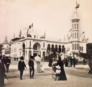 Vuoden 1900 maailmannäyttely - Universelle de 1900 -näyttely Pariisissa: Algerian palatsi - yksityinen kokoelma tekijältä Anonymous Anonymous