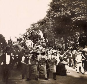 Vuoden 1900 maailmannäyttely - Universelle de 1900 -näyttely Pariisissa: Puutarhanviljelyn juhla - yksityinen kokoelma tekijältä Anonymous Anonymous
