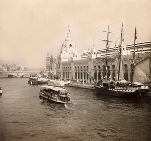 Maailmannäyttely 1900 - Exposition Universelle de 1900 Pariisissa: Maan ja meren armeijoiden palatsi - yksityinen kokoelma tekijältä Anonymous Anonymous