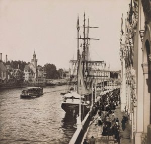 Vuoden 1900 maailmannäyttely - Vuoden 1900 yleisnäyttely Pariisissa: Vanha Pariisi - yksityinen kokoelma tekijältä Anonymous Anonymous