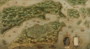 Näkymä Ambonista, n. 1617 (öljy kankaalle) tekijältä Anonymous Anonymous