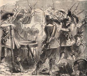 Kolmenkymmenen vuoden sota: Saint-Jean-de-Losnen piiritys (Saint Jean de Losne) 2. marraskuuta tekijältä Anonymous Anonymous
