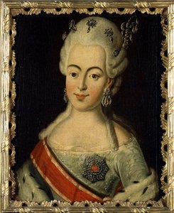 Wilhelmine Louise Hessen Darmstadt (1755-1776) - Venäjän suurruhtinastar Natalia Alekseijevna - Anonymousin muotokuva Venäjän suurherttuatar Natalia Aleksejevnasta, Hessen-Darmstadtin prinsessa Wilhelmina Louisa tekijältä Anonymous Anonymous