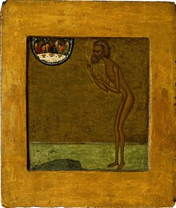 Basil Siunattu, 1500-luvun loppu. tekijältä Anonymous Russian icon painter