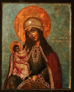 Siloamin Jumalanäiti, 1710-luku tekijältä Anonymous Russian icon painter
