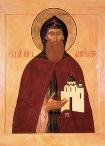 Pyhä Daniel Moskovasta tekijältä Anonymous Russian icon painter