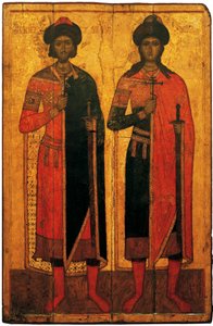 Pyhät Boris ja Gleb, 1300-luvun puoliväli.