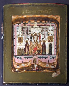 Solovkin pyhät Zosima ja Savvati, 1600-luvun alku. tekijältä Anonymous Russian icon painter