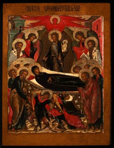 Neitsyen Dormition, 1640-luku tekijältä Anonymous Russian icon painter