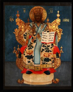 Vapahtaja valtaistuimelle, 1700-luku tekijältä Anonymous Russian icon painter