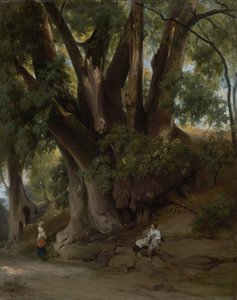 Italian Treescape (tie Albanossa) tekijältä Anselm Feuerbach