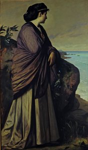 On the Seashore Modern Iphigenia, 1875 tekijältä Anselm Feuerbach