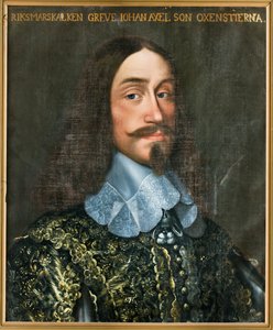 Kreivi Johan Axelsson Oxenstiernan muotokuva 1611-1657. tekijältä Anselm van Hulle
