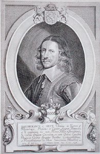 Barthold van Gent (n. 1580-1650) teoksesta "Portraits des Hommes Illustres", kaiverrus Petrus de Iode, julkaistu 1706 (kaiverrus)