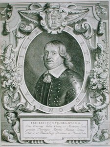 Frederick William, Saksin vaaliruhtinas, kirjasta "Portraits des Hommes Illustres", kaiverrus Petrus de Iode, julkaistu 1706 (kaiverrus) tekijältä Anselmus van (after) Hulle