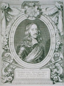 Leopold I (1640-1708) Pyhän Rooman keisari (1658-1705) teoksesta "Portraits des Hommes Illustres", kaivertanut Petrus de Iode, julkaistu 1706 (kaiverrus)