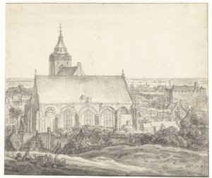 Buurkerk Utrechtissa tekijältä Anthonie Waterloo