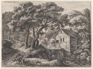Mylly metsässä, 1600-luku.
