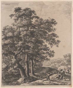 Venus ja Adonis, 1600-luku. tekijältä Anthonie Waterloo