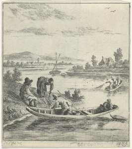 Kalastajat joella tekijältä Anthonij van der Haer