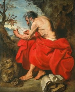 Pyhä Jerome. Noin 1615/16 tekijältä Anthony van Dyck