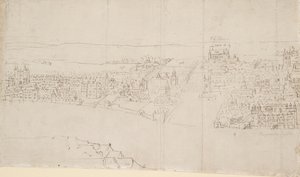 Lontoon panoraama Southwarkista nähtynä: Durham House - Barnard