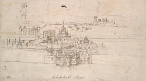 Lontoon Tower, 1550-1560 tekijältä Anthonis van den Wyngaerde